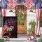4th of July Floral Garden Flag 12x18 Vertical Double Sided Patriotic USA Flag Red Blue Memorial Day Independence Day Outside Decorations Burlap Yard Flag
